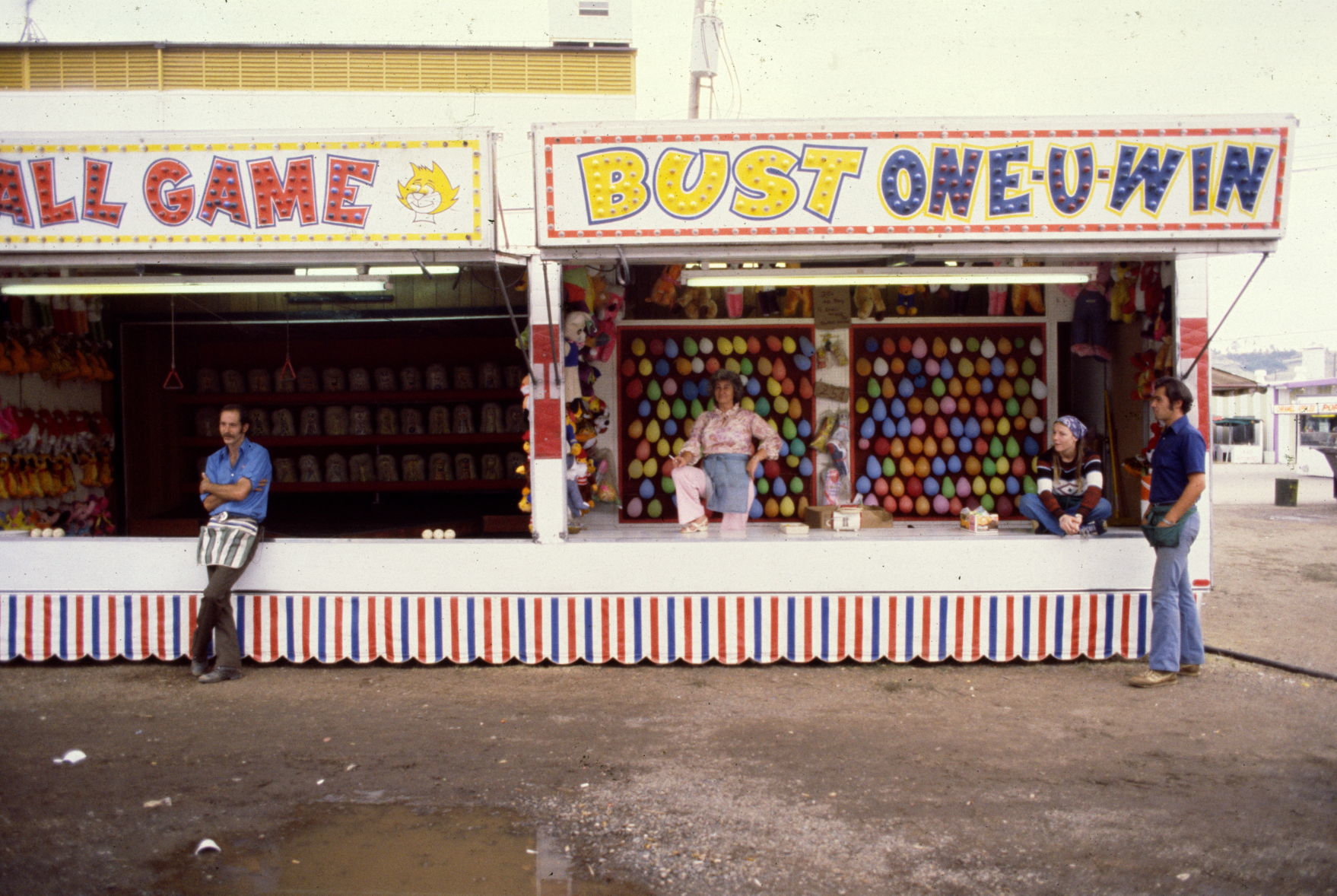 Carnival games at fair, 1979